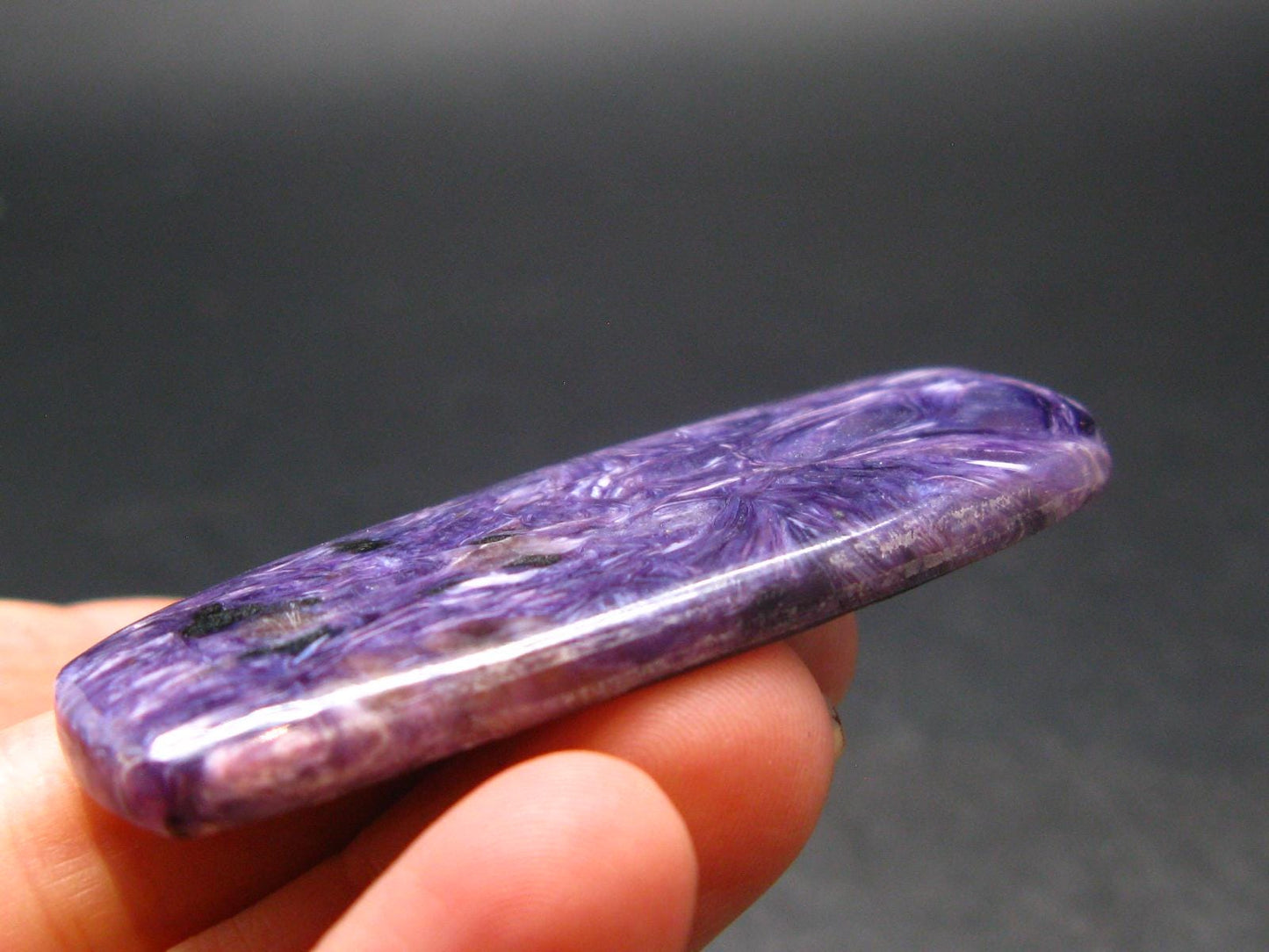 Rare High-Quality Charoite Cabochon From Russia - 2.2"