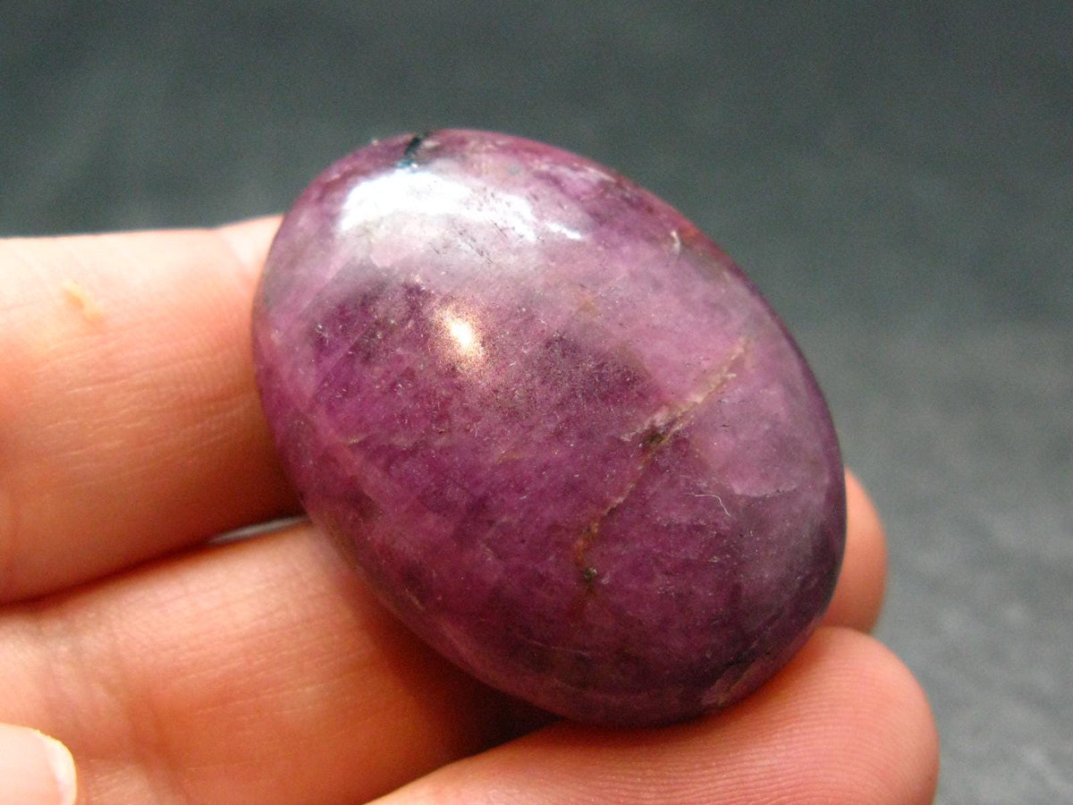 Tumbled Genuine Ruby Corundum from India - 1.3" - 24.11 Grams