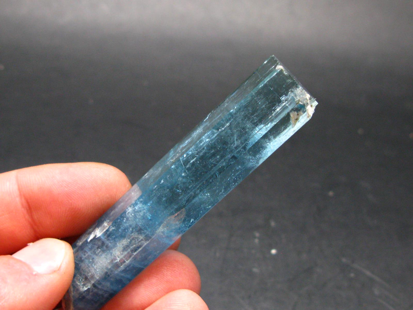 Gem Aquamarine Crystal Blue Beryl From Vietnam - 34.51 Grams - 3.2"