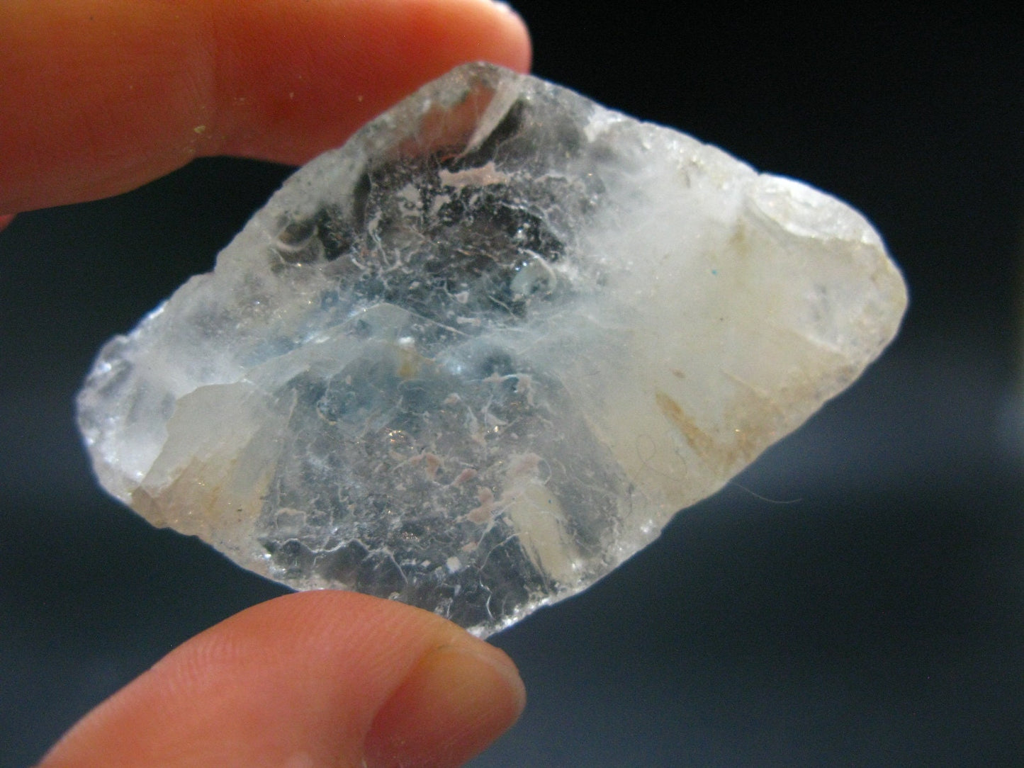 Natural Blue Topaz Crystal From Brazil - 2.2"