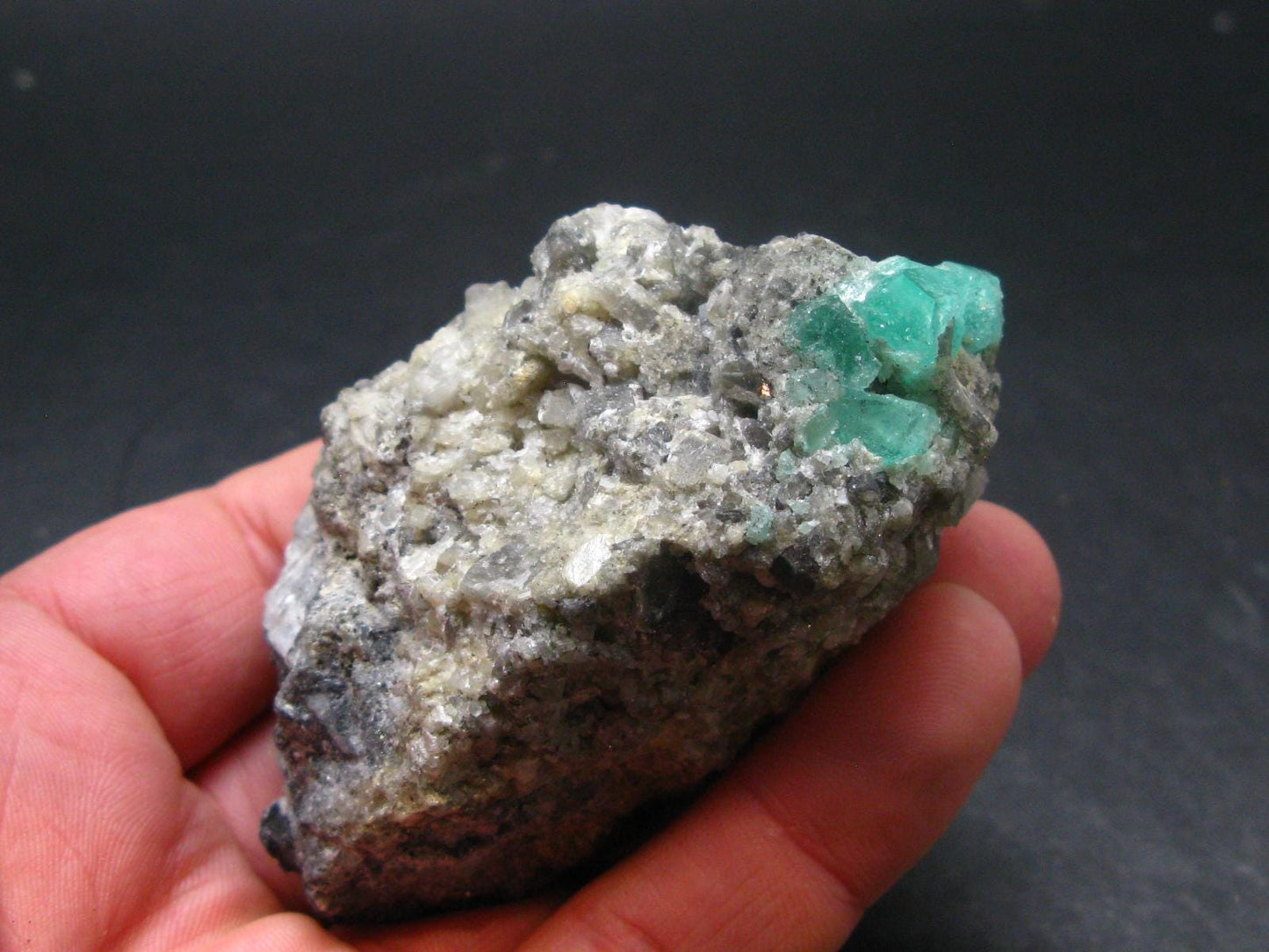 Emerald Beryl Crystal On Matrix From Colombia - 3.2"- 120.3 Grams