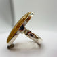 Golden Rutilated Quartz Ring – Natural Rutile Crystal Statement Jewelry - Size 8