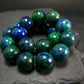 Quantum Quattro (Dioptase Chrysocola Malachite Shattuckite) Genuine Bracelet ~ 7 Inches ~ 10mm Round Beads