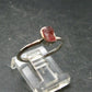 Pezzottaite Crystal Silver Ring From Madagascar - Size 6 - 1.81 Grams