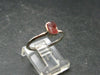 Pezzottaite Crystal Silver Ring From Madagascar - Size 6 - 1.81 Grams