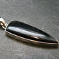 Tumbled Hypersthene Silver Pendant From Canada - 1.8"