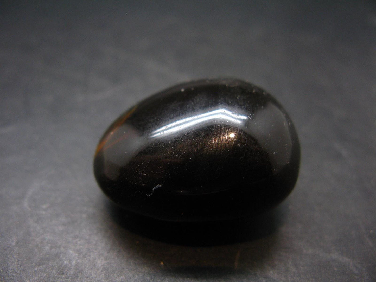Rare Large Blue Amber Tumbled Piece Fluorescent From Indonesia - 1.3" - 10.76 Grams
