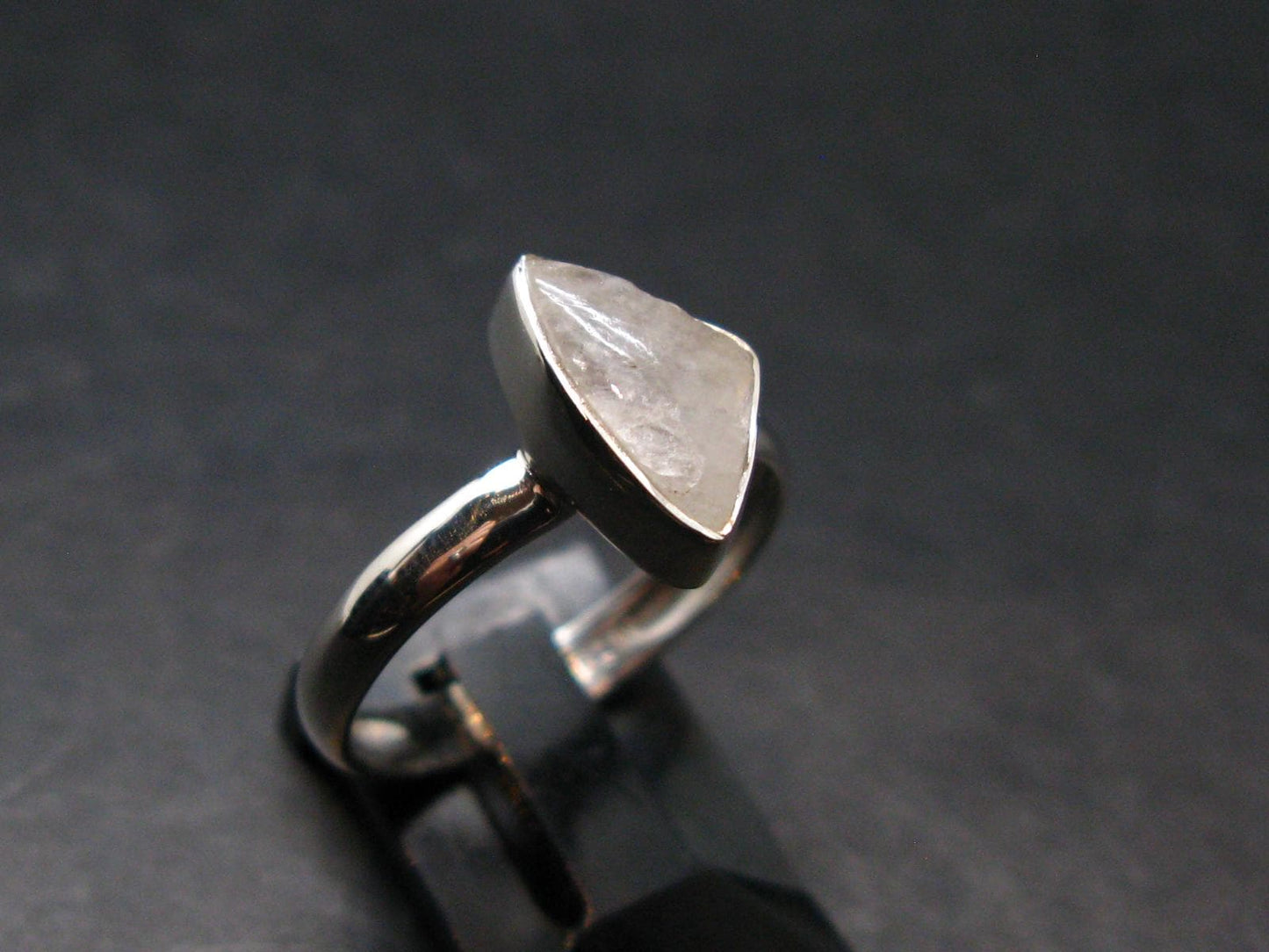 Natrolite Silver Ring From Russia - 2.07 Grams - Size 8