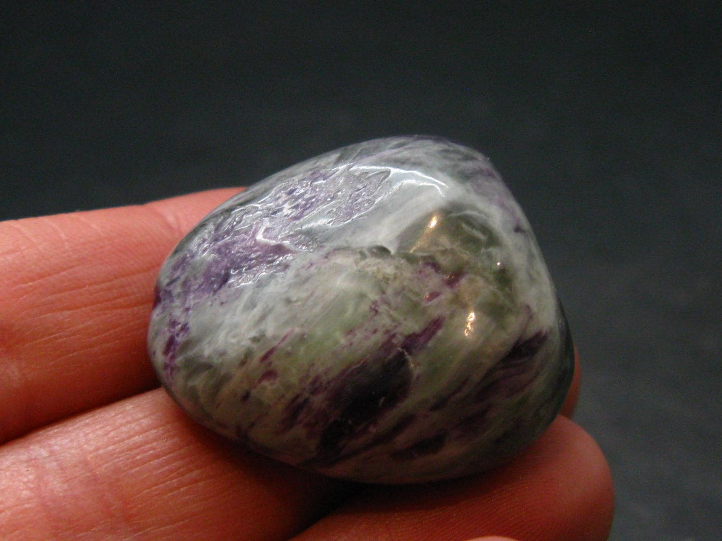 Very Rare Kammererite Chrome Clinochlore Tumbled Stone from Turkey - 1.2" - 19.8 Grams