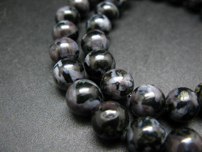 Mystic Merlinite Necklace Beads From Madagascar - 19" - 10mm Round Beads
