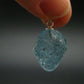 Natural Blue Topaz Crystal Silver Pendant From Russia - 1.0" - 28.10 Carats