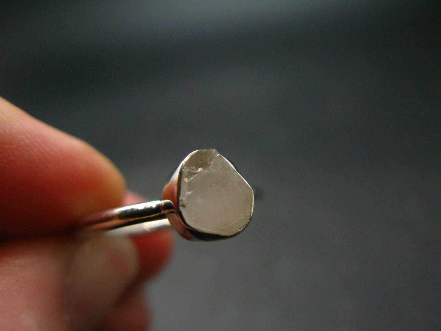 Phenakite Phenacite Sterling Silver Size 6 Ring from Nigeria - 1.75 Grams