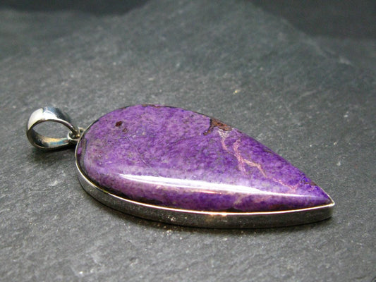 Sugilite Silver Pendant From South Africa - 2.2"