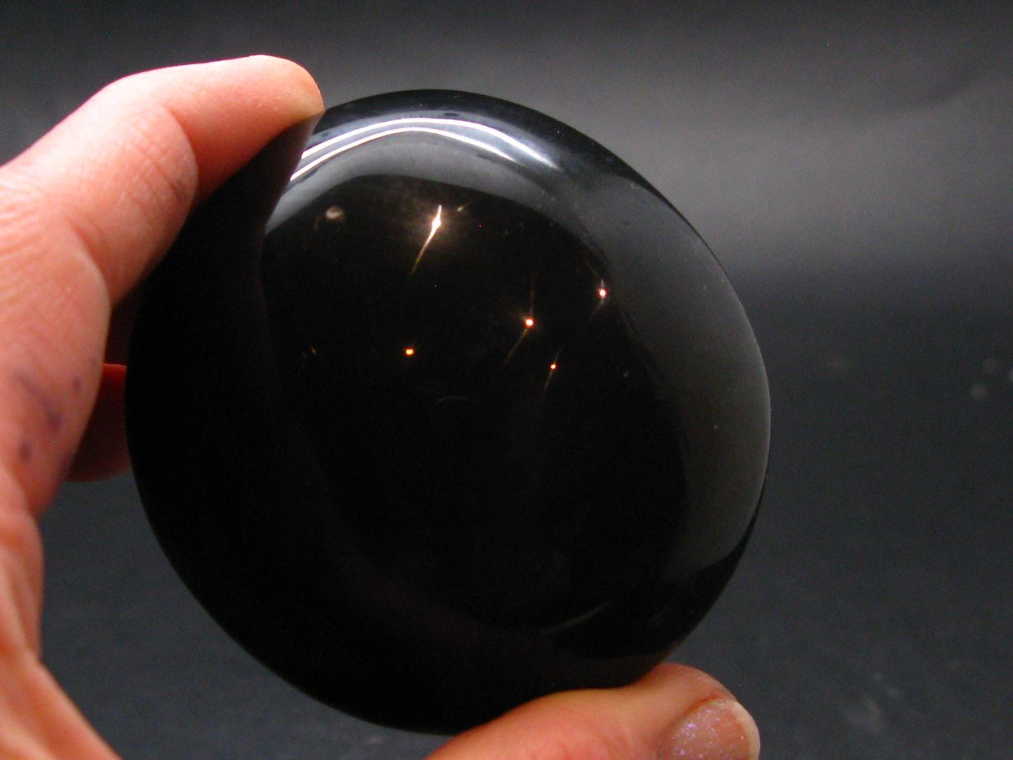 Black Obsidian Polished Stone From Mexico - 2.2"