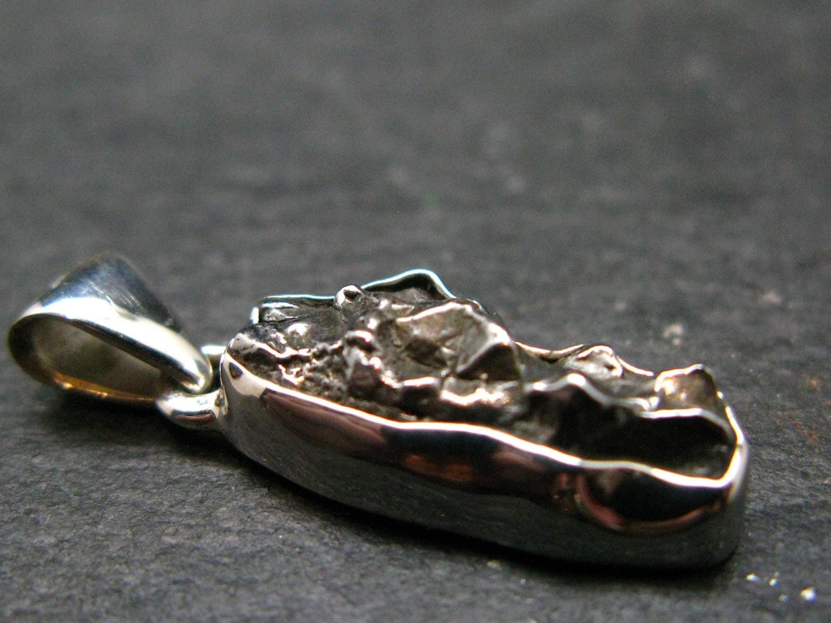 Large Campo Del Cielo Meteorite Pendant from Argentina - 1.1"