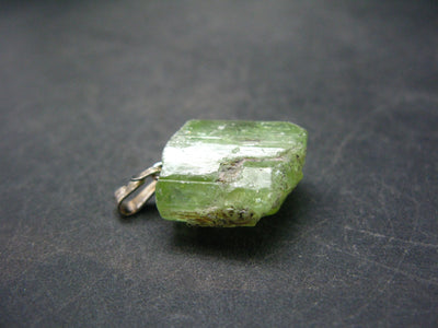 East meets West Gem!! Pistachio-Green Diopside Tashmarine Rare Gem Crystal From Tanzania - 1.0"