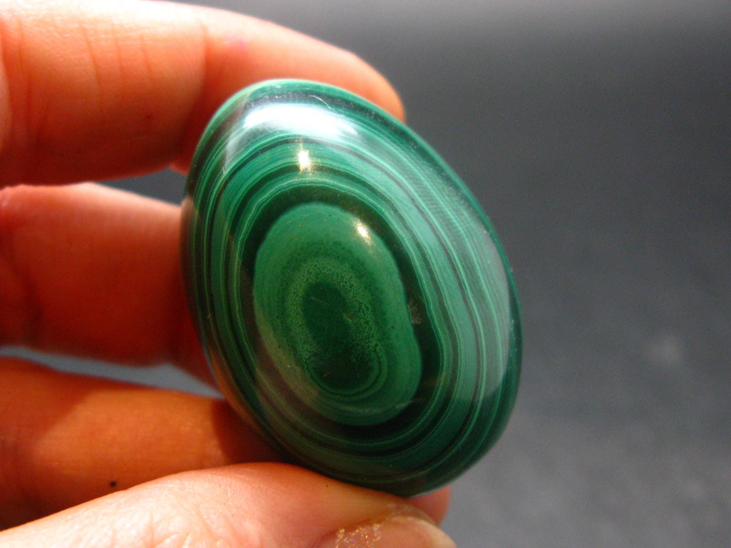Malachite Egg Carving From Congo - 1.4" - 51.81 Grams