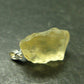 Gem Libyan Desert Glass Tektite Pendant Sterling Silver from Libya - 1.0" - 3.50 Grams