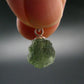 Moldavite Tektite Silver Pendant from Czech Republic - 0.6" - 0.77 Grams