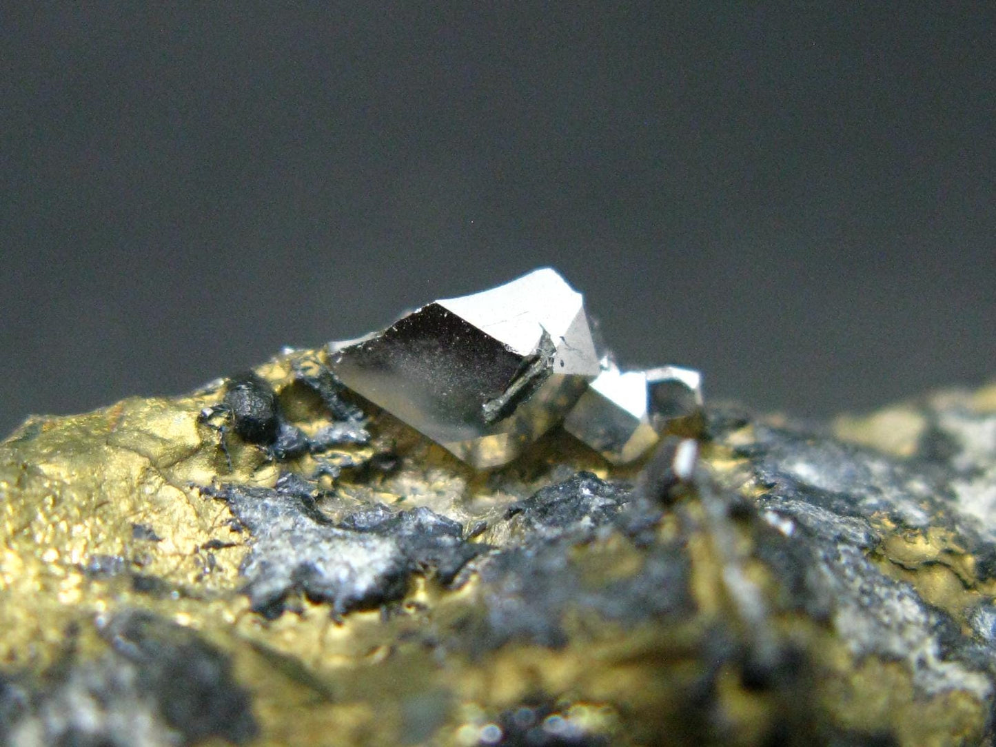 Sperrylite Crystals On Matrix From Norilsk Russia - 2.5" - 15+ Crystals