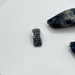 Sterling Silver Sapphire Huggie Pendant | September Birthstone Charm