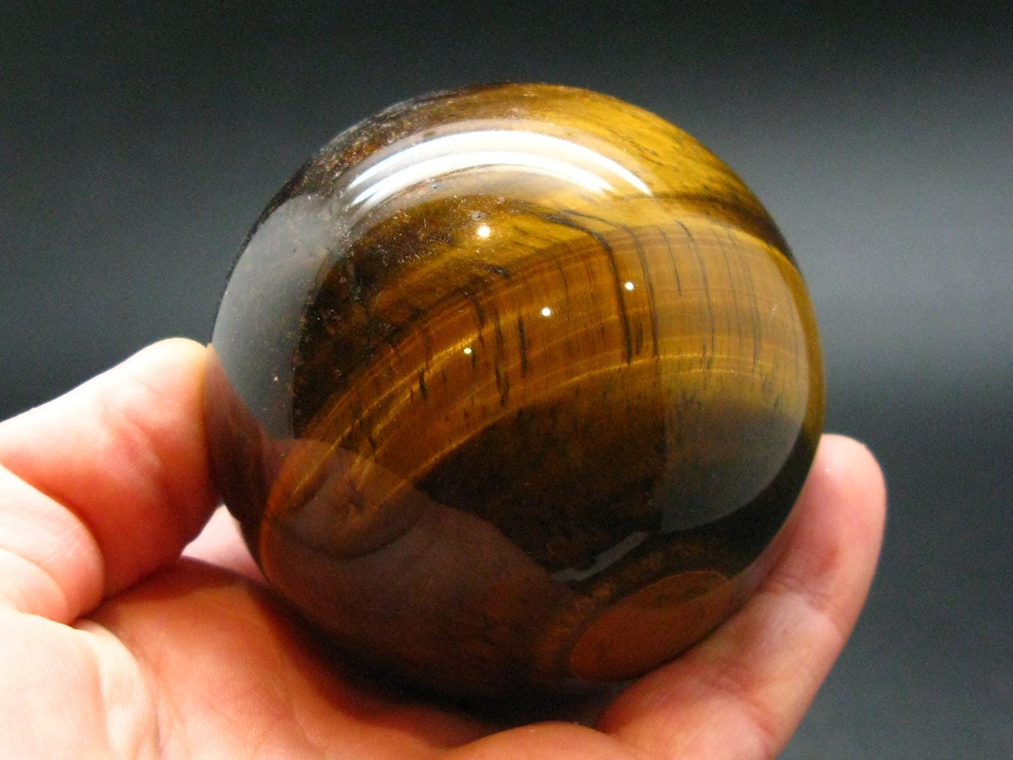 Tiger Eye Sphere From South Africa - 2.2"