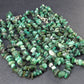 Lot of 3 Emerald Tumbled Beads Necklaces From Brazil - 18"