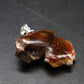 Fire Agate Silver Pendant From Mexico - 1.1" - 4.74 Grams