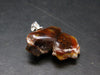 Fire Agate Silver Pendant From Mexico - 1.1" - 4.74 Grams
