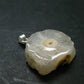 Anandalite Quartz Crystal Silver Pendant From India - 1.0" - 3.64 Grams