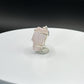 Raw Pink Stone Charm | Natural Crystal Silver Drop