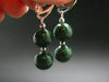 Extremely Rare Natural Maw Sit Sit 10mm Beads Dangle 925 Silver Leverback Earrings from Myanmar