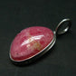 Rare Rhodochrosite Sterling Silver Pendant From Alma Colorado - 1.3" - 5.82 Grams