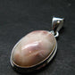 Natrolite Silver Plated Pendant Necklace From Indonesia - 1.3" - 4.81 Grams