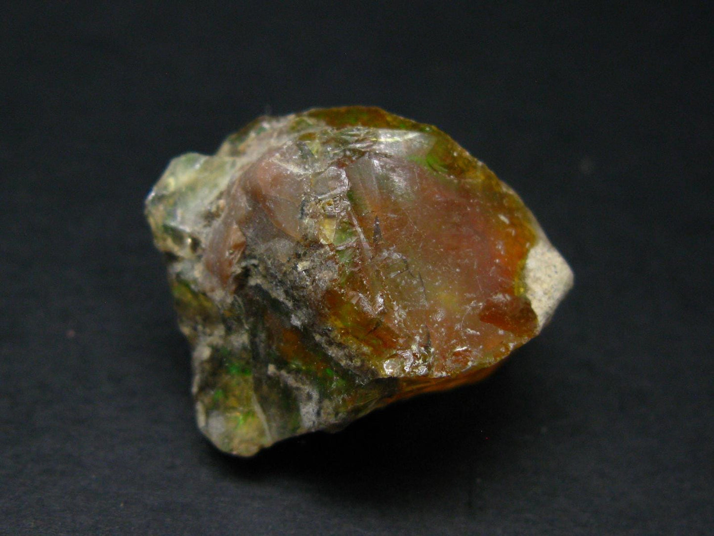 Natural Unpolished Raw Opal With Play of Color from Ethiopia - 1.3" - 12.15 Grams