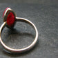 Vivid Juice Carmine Red Gem Rhodonite Silver Ring From Brazil - 2.82 Grams - Size 7