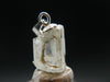 Phenakite Phenacite Silver Pendant from Burma Myanmar - 0.7 Inches - 0.92 Grams