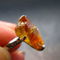 Fire Red Zincite Zinkite 925 Silver Ring from Poland - Size 7 - 4.61 Grams