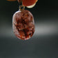Strawberry Quartz Tumbled Silver Pendant - 1.0" - 3.45 Grams