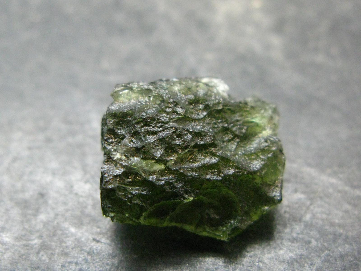 Moldavite Tektite Raw Piece from Czech Republic - 0.7" - 12.65 Carats - 2.53 Grams