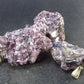 Lot of 3 Lepidolite Mica Crystal Pendants From Brazil