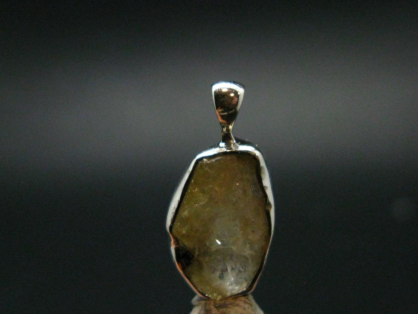 Rhodizite Rhodozite Crystal Silver Pendant from Madagascar - 0.8" - 1.58 Grams