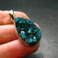 Dioptase Crystal Silver Pendant from Congo - 5.70 Grams - 1.4"
