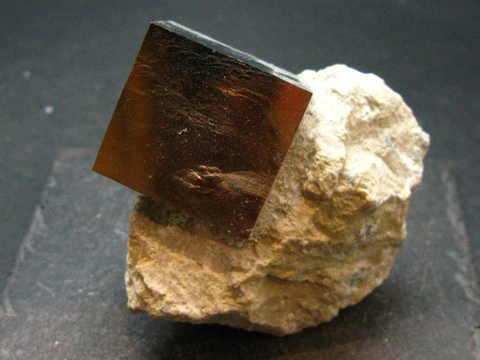 Perfect Pyrite Cube Cluster from Spain - 2.4"