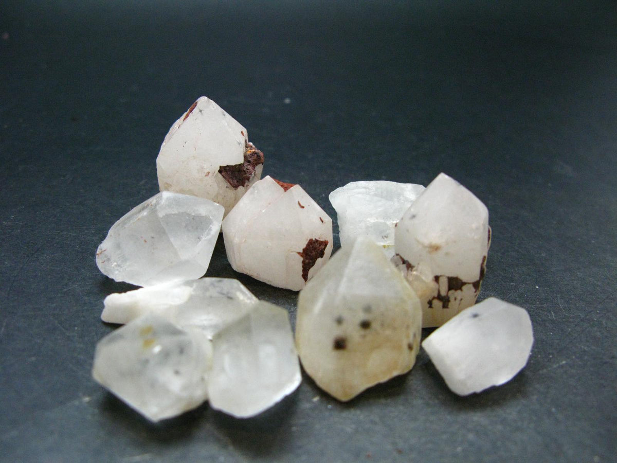 lot of 10 Hollandite in Quartz Crystals from Madagascar- 76.36 Grams