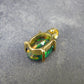 Rare Black Opal Gold Plated Silver Pendant from Australia 0.7" - 1.50 Grams