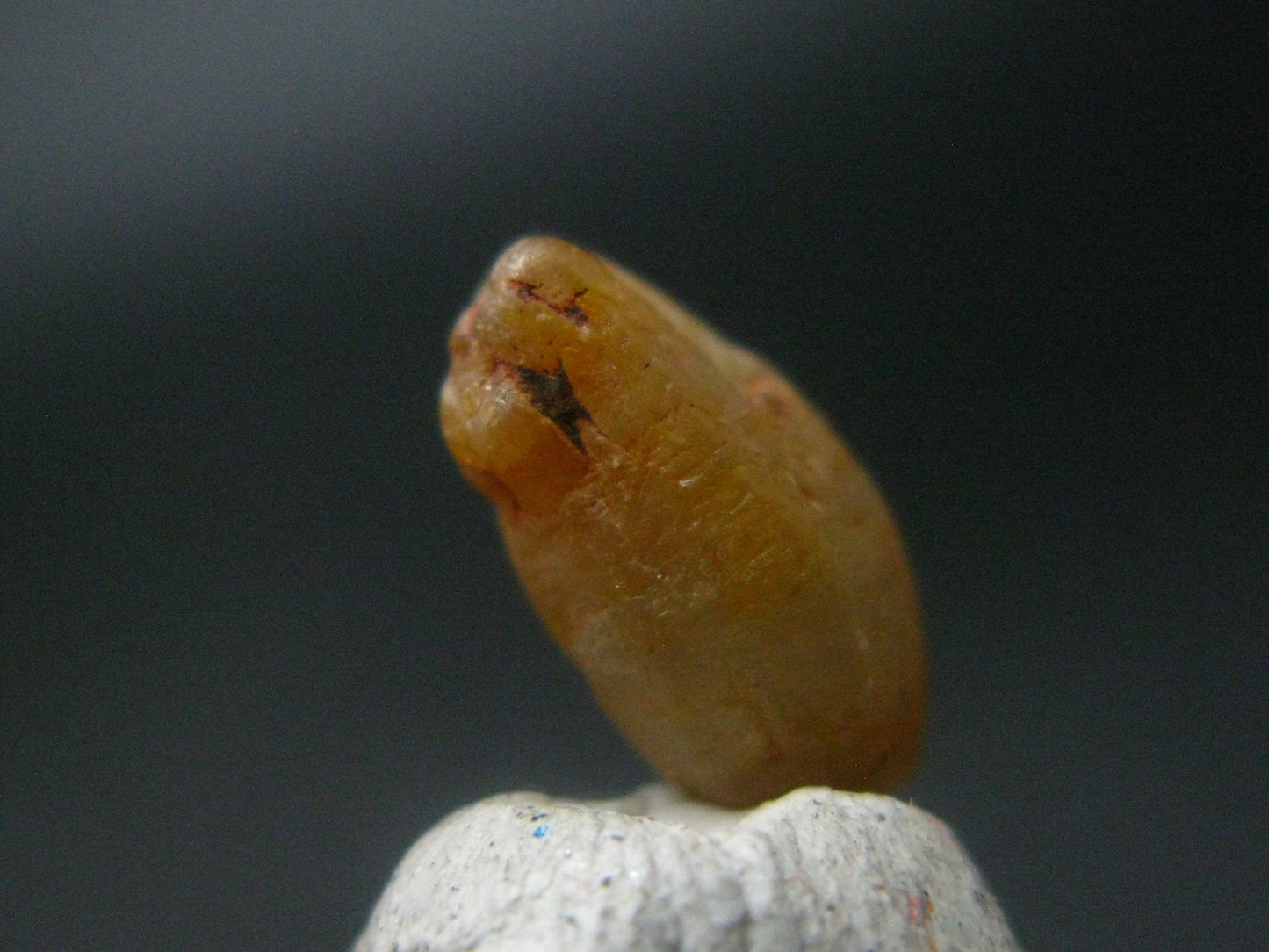 Large Gem Yellow Sapphire Corundum Crystal From Sri Lanka - 0.5" - 4.42 Carats