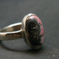 Rare Pink Tugtupite Sterling Silver Ring From Greenland - Size 6