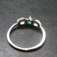 Emerald Crystal Silver Ring from Colombia - 1.69 Grams - Size 8