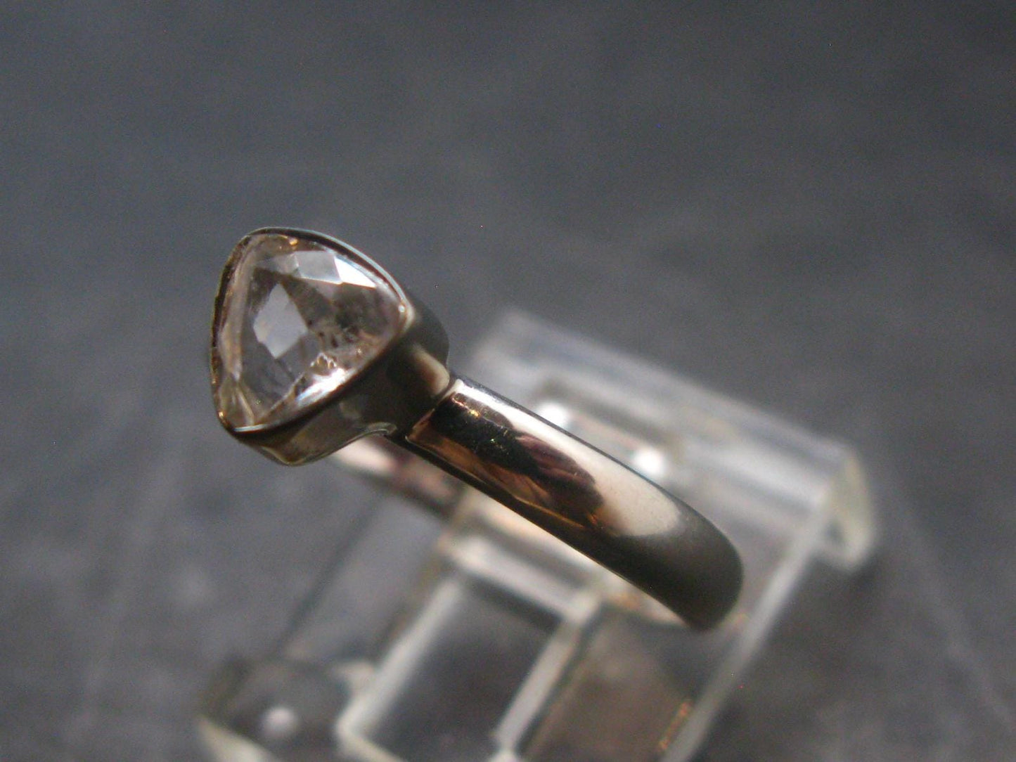 0.42 Carat Phenakite Phenacite Gem Sterling Silver Size 7 Ring from Russia - 1.64 grams